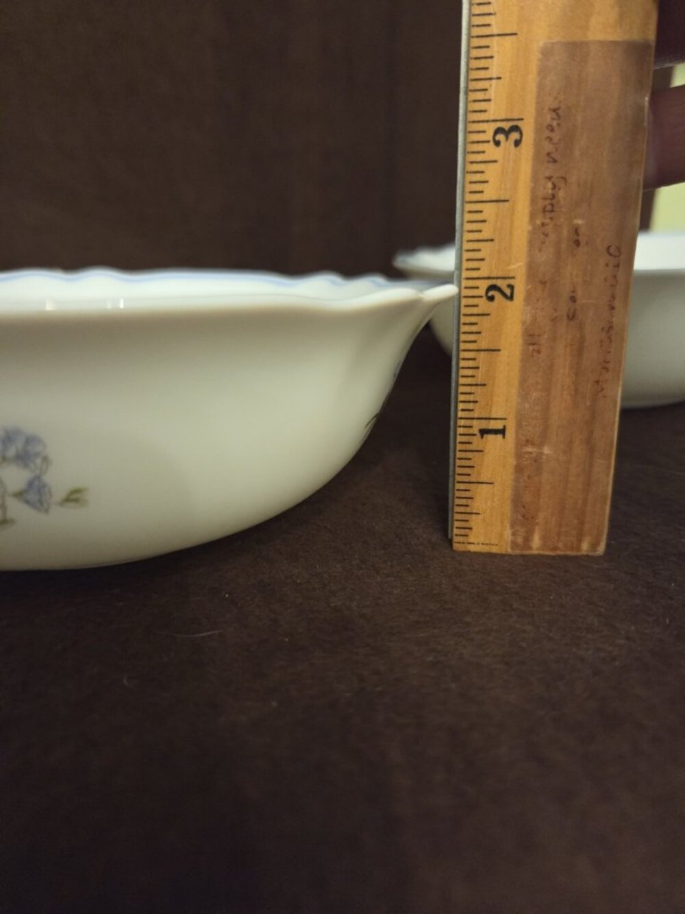 Pair/2 Arcopal France Paradise Milk Glass Cereal Bowls Floral Nice - Picture 5 of 7